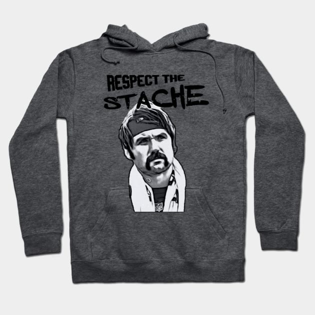 Gardner Minshew Respect The 'Stache Hoodie by Aussie NFL Fantasy Show